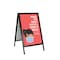 Azar Displays Small Black Slide-In A-Frame Sidewalk Sign 300246 - alternate 3